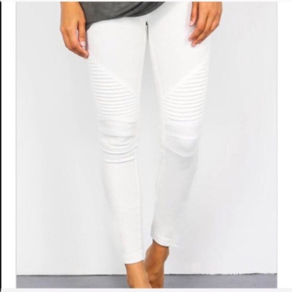 DEBBIE Stretchy Pants - WHITE - Picture 3 of 3